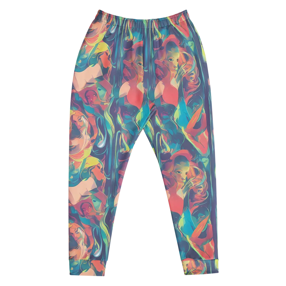 Neon Aurora on Men's Joggers — Front