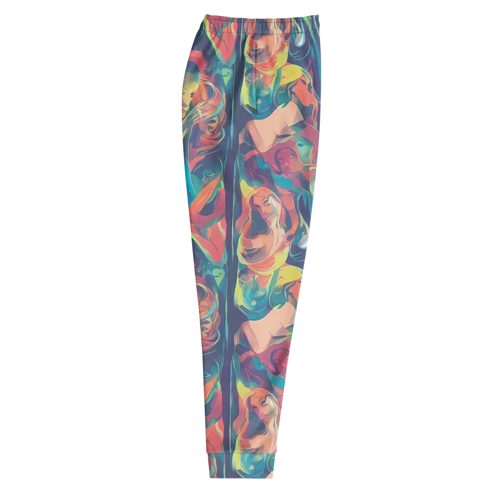 Neon Aurora on Men's Joggers — Right