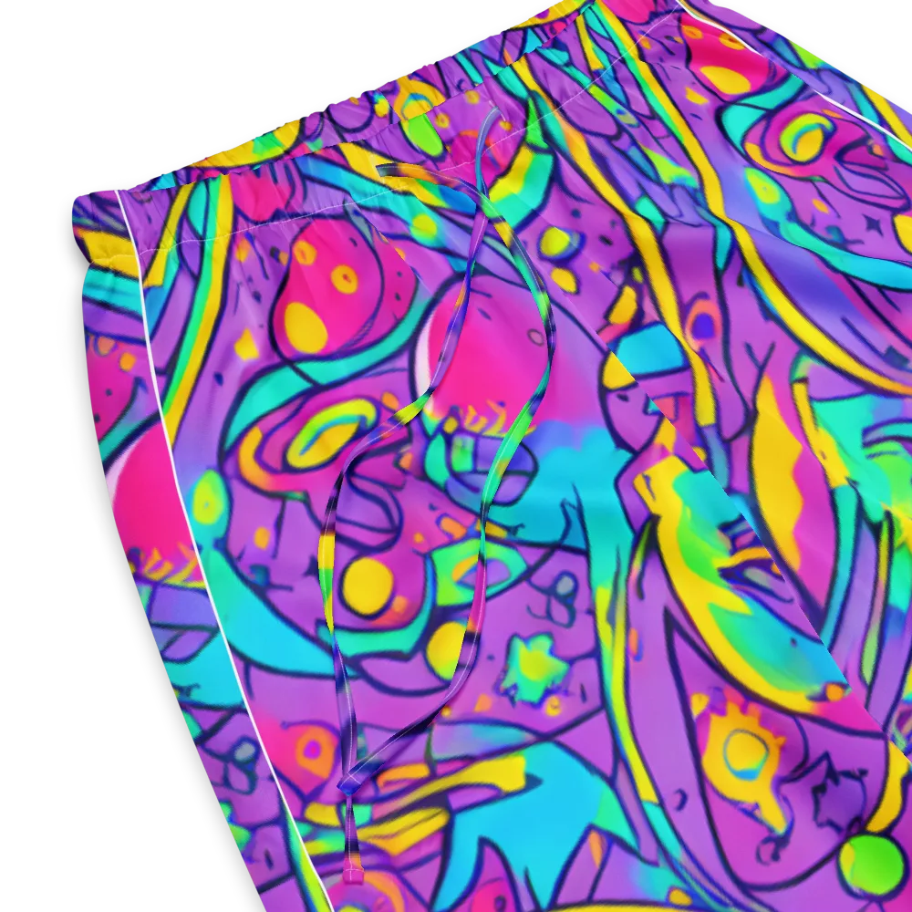 Neon Galaxy Whirl on Women's Pajama Pants — Product details