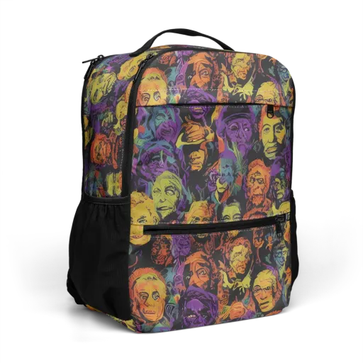 Kaleidoscopic Spirits on a Utility Backpack