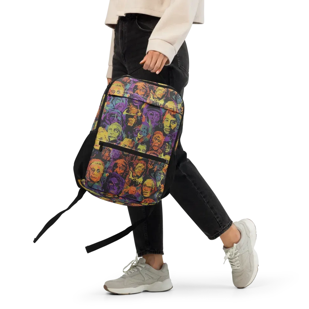 Kaleidoscopic Spirits on Utility Backpack — Front