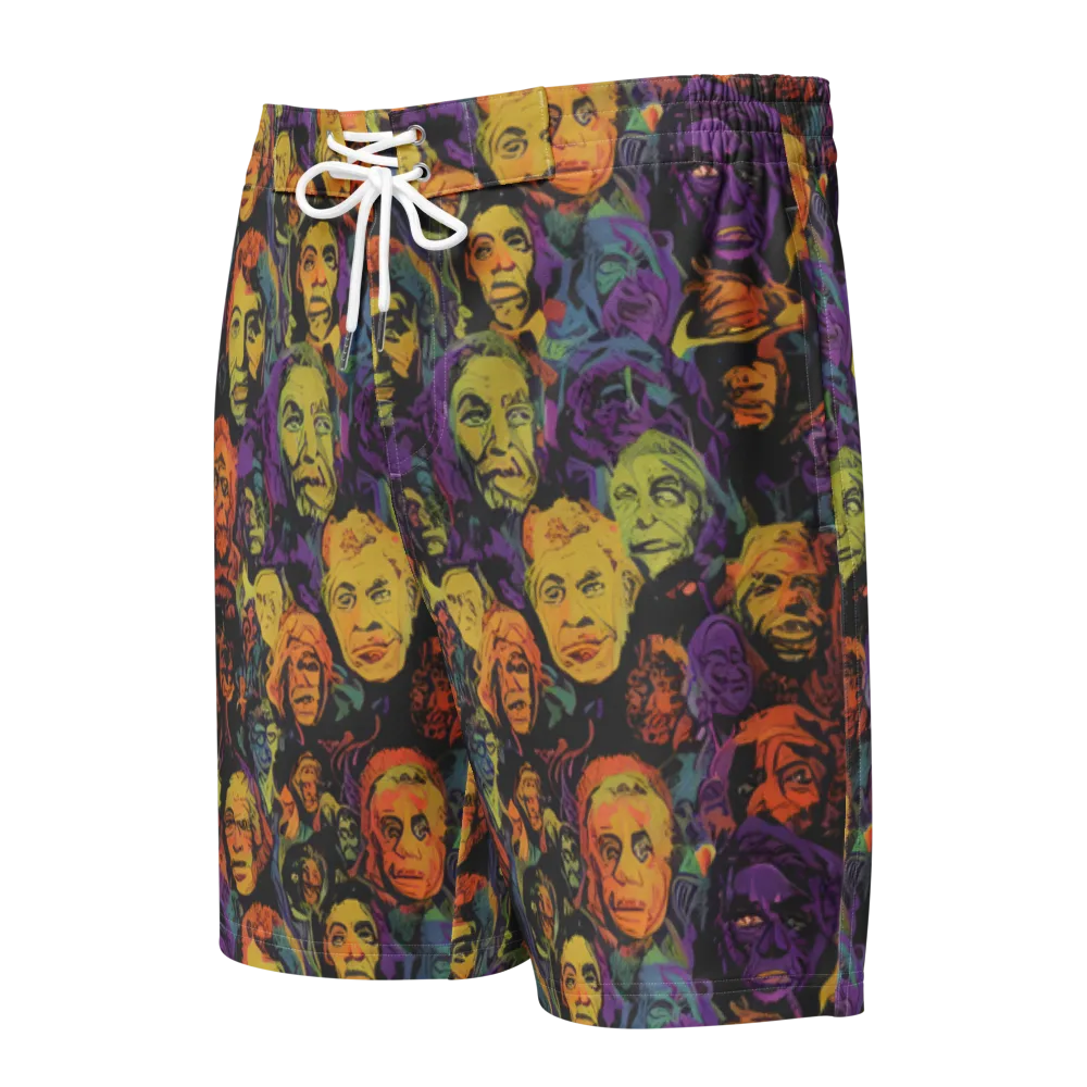 Kaleidoscopic Spirits on Men's Board Shorts — Front