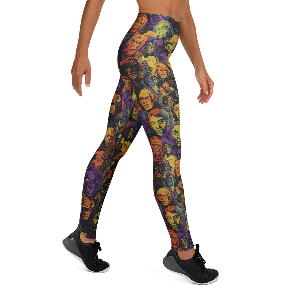 Kaleidoscopic Spirits on Yoga Leggings — Right