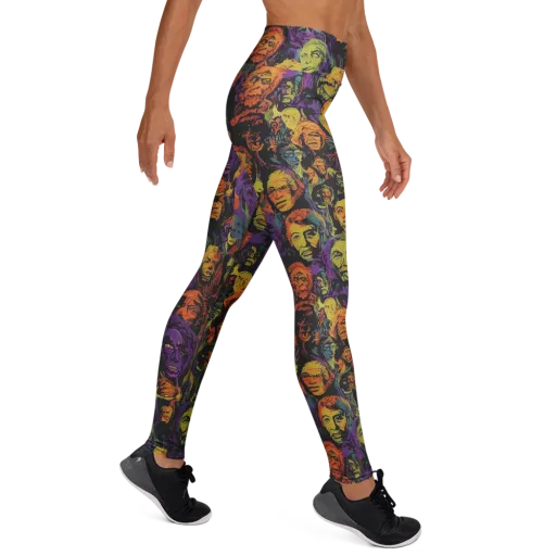 Kaleidoscopic Spirits on a Yoga Leggings