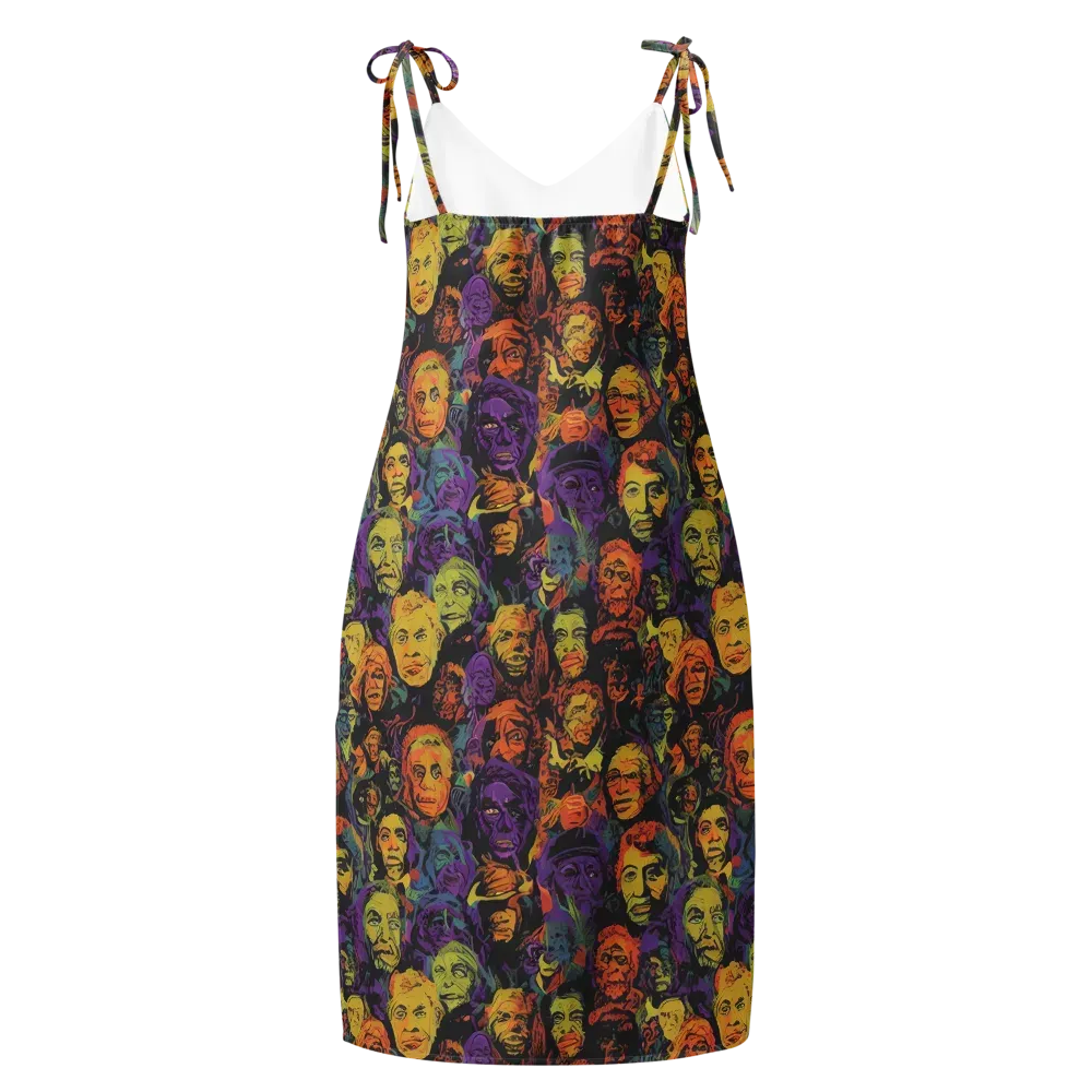 Kaleidoscopic Spirits on Slip Dress — Back