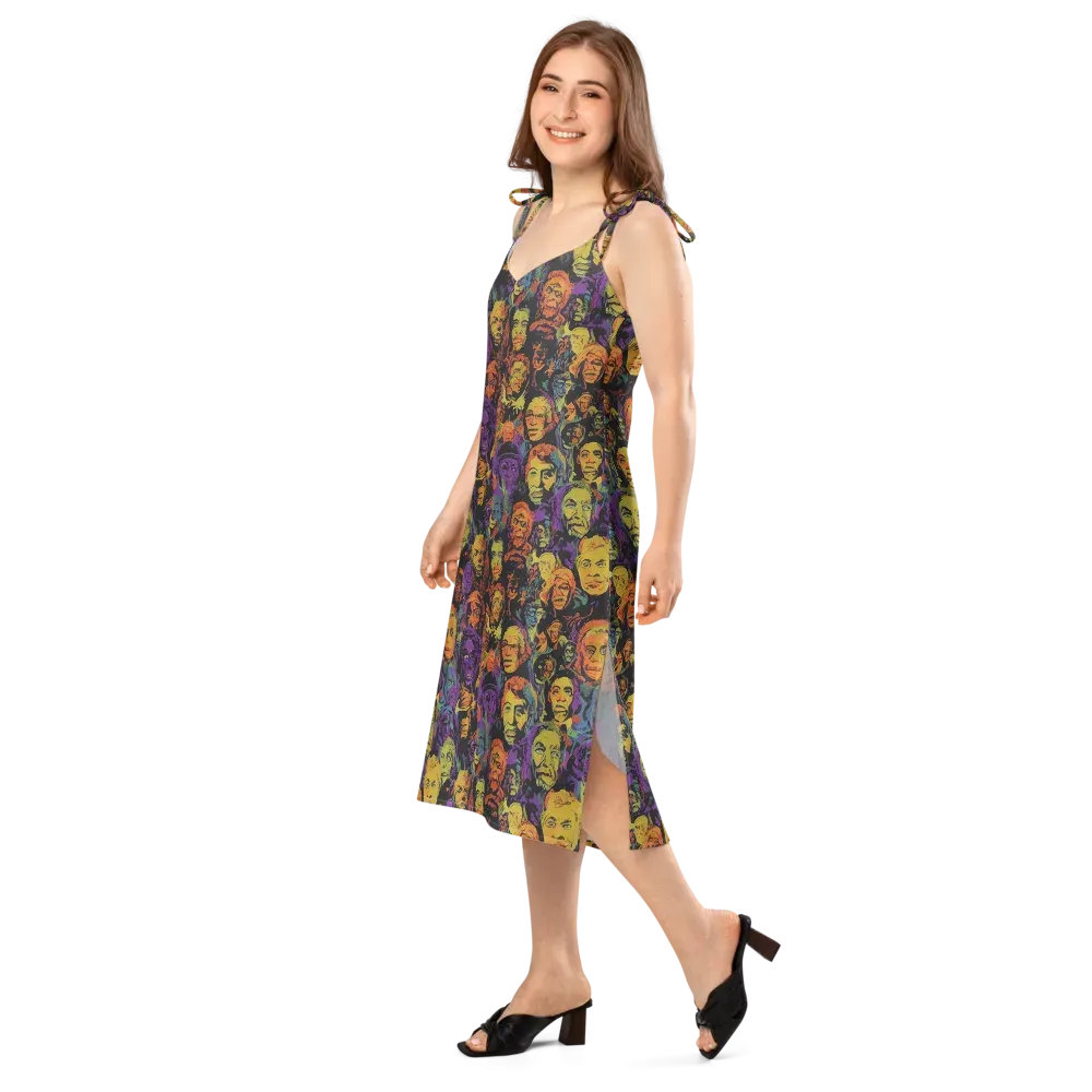 Kaleidoscopic Spirits on Slip Dress — Left Front