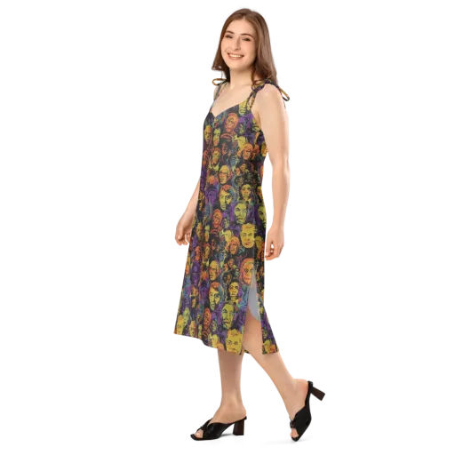 Kaleidoscopic Spirits on a Slip Dress