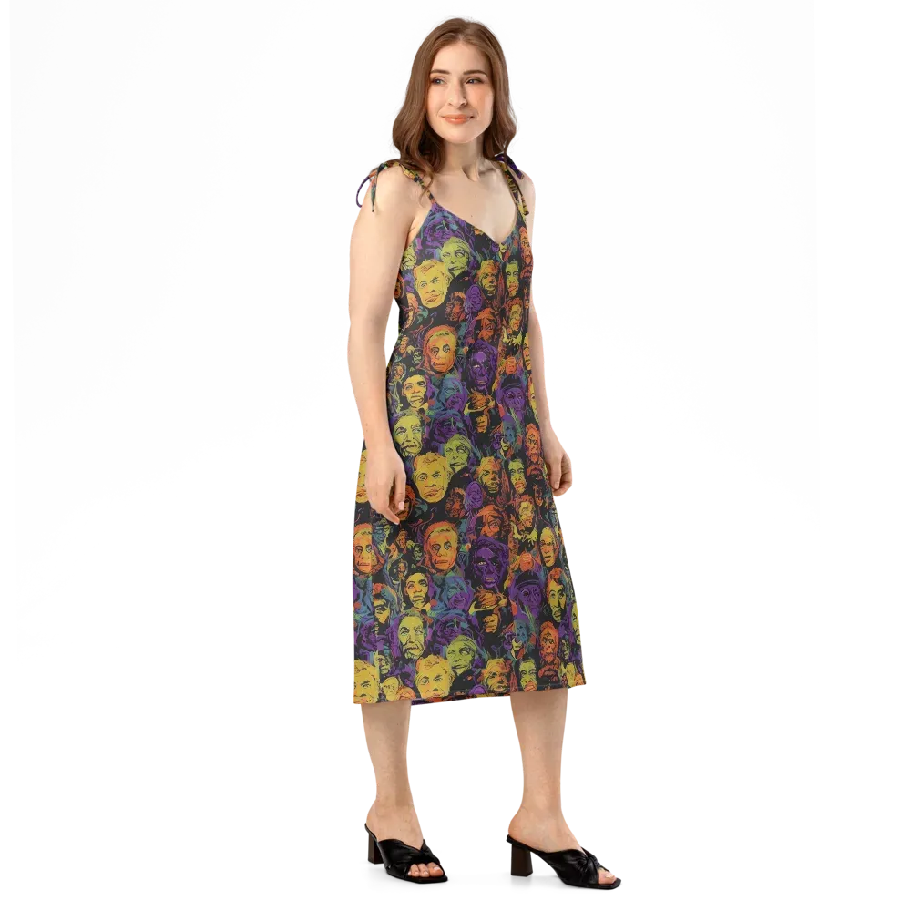 Kaleidoscopic Spirits on Slip Dress — Right Front