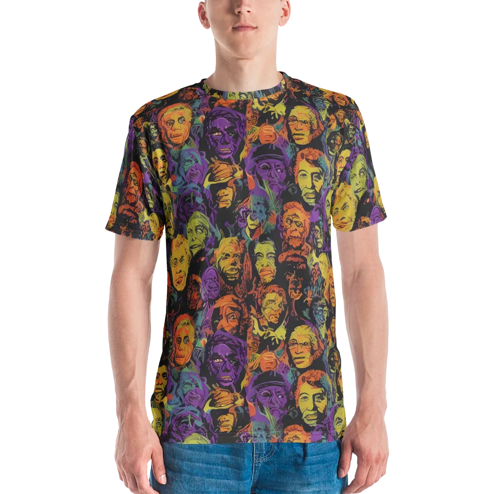 Kaleidoscopic Spirits on Men's Crew Neck T-Shirt — Front