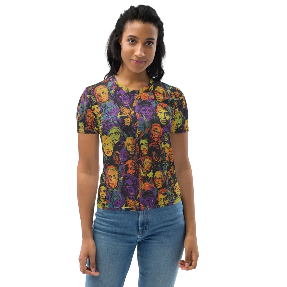 Kaleidoscopic Spirits on Women's Crew Neck T-Shirt — Front