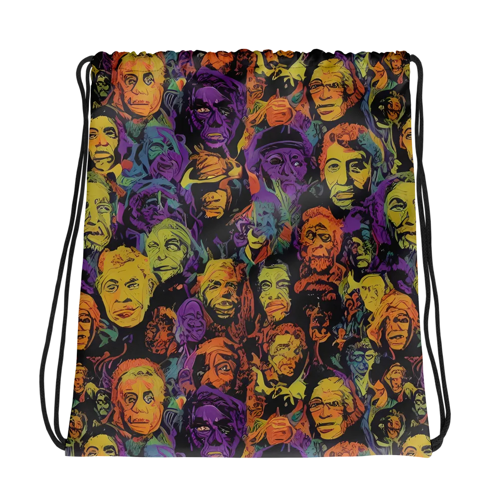 Kaleidoscopic Spirits on Drawstring Bag — Photo