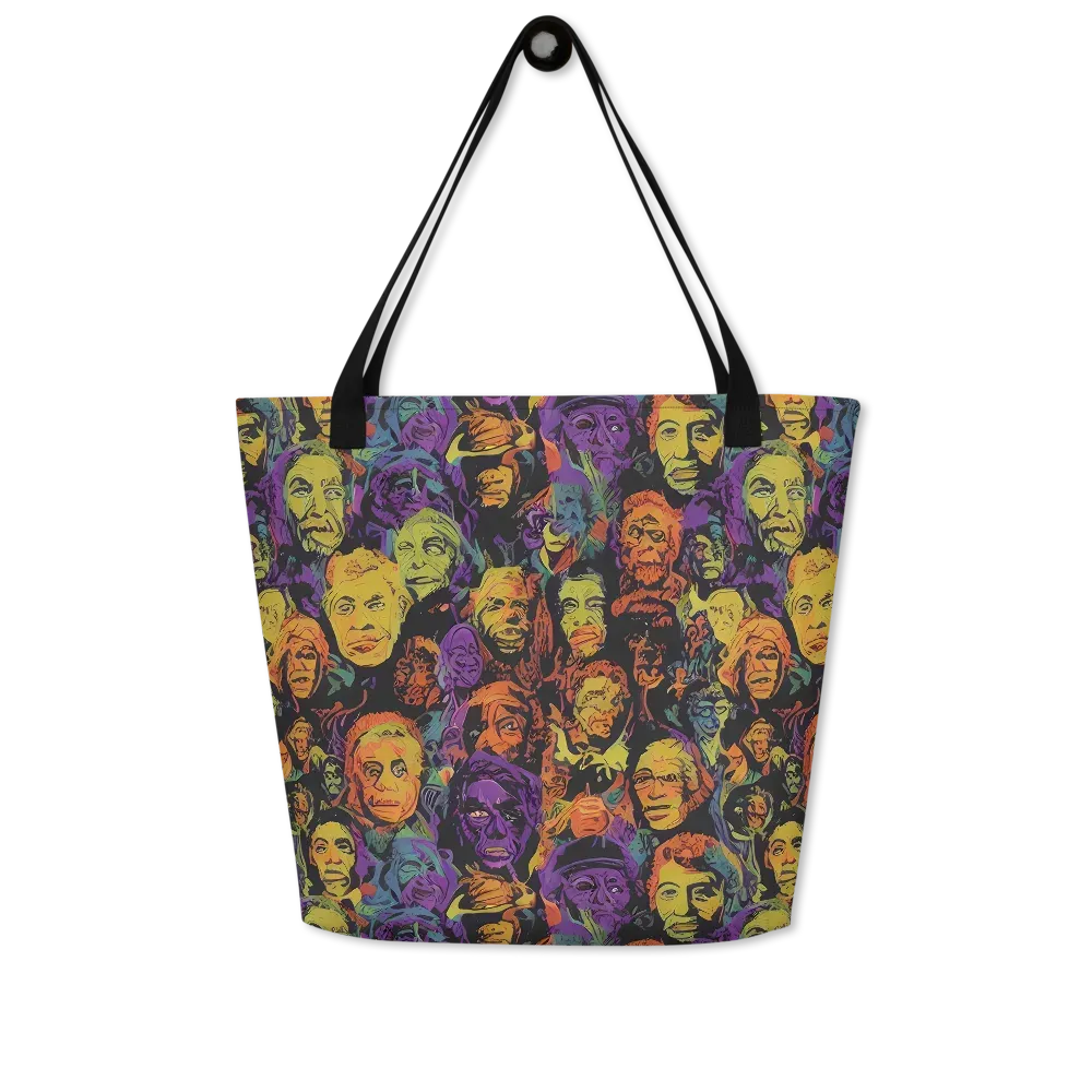 Kaleidoscopic Spirits on Large Tote Bag W/ Pocket — Front