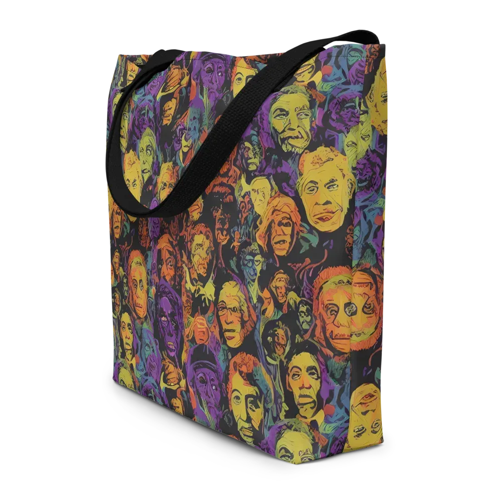 Kaleidoscopic Spirits on Large Tote Bag W/ Pocket — Front