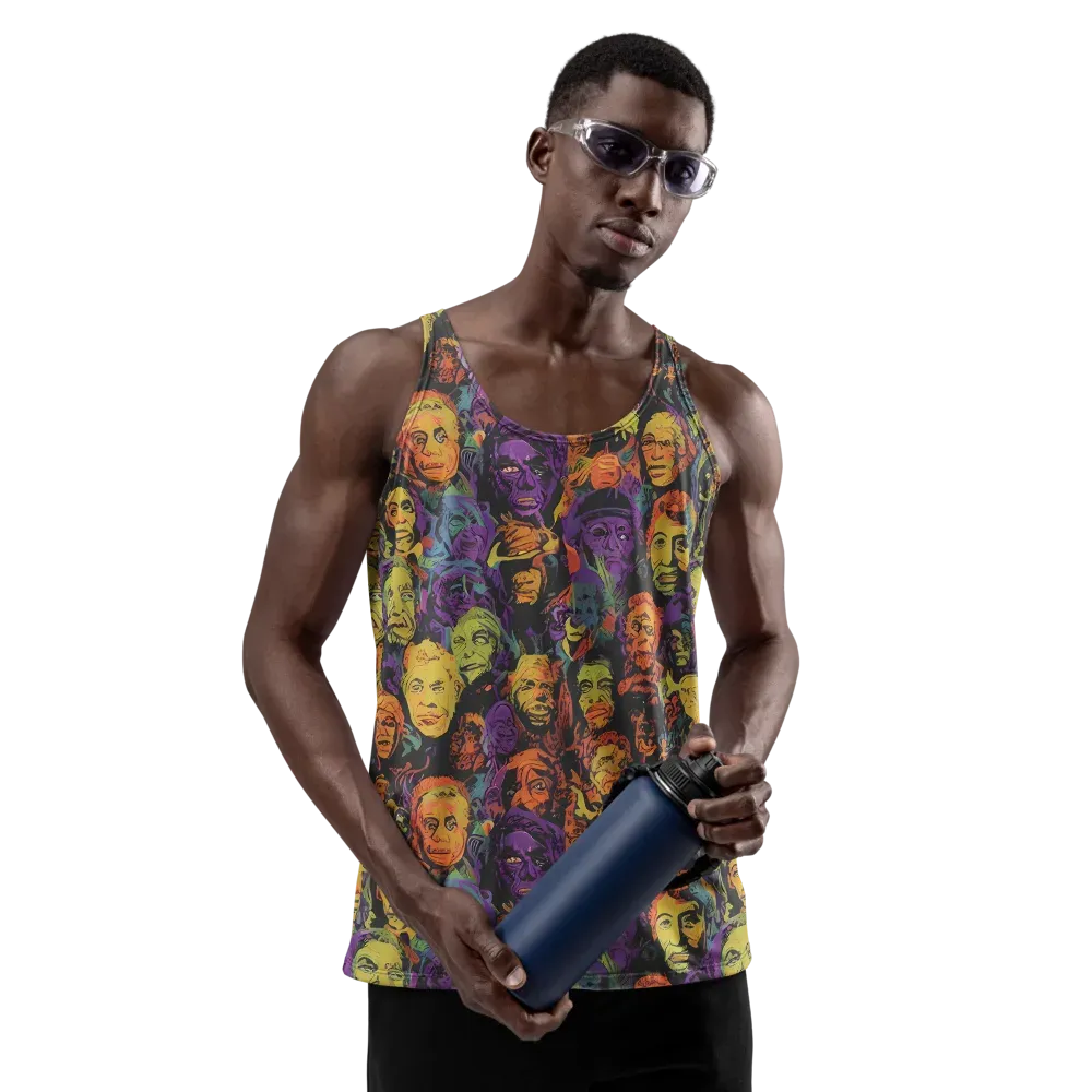 Kaleidoscopic Spirits on Men's Tank Top — Front