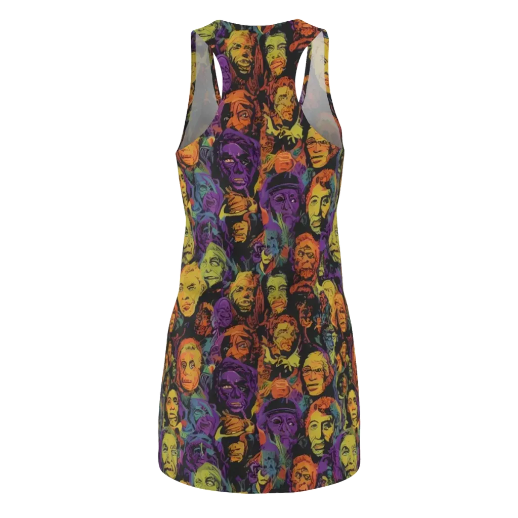 Kaleidoscopic Spirits on Racerback Dress — Back