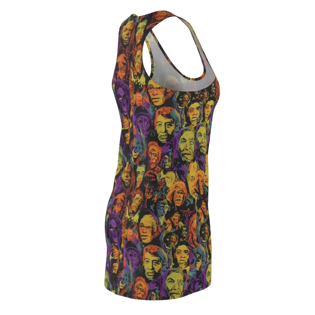 Kaleidoscopic Spirits on Racerback Dress — Back Side
