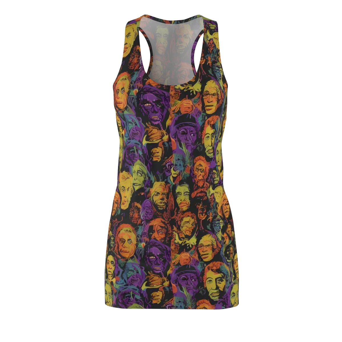 Kaleidoscopic Spirits on Racerback Dress — Front