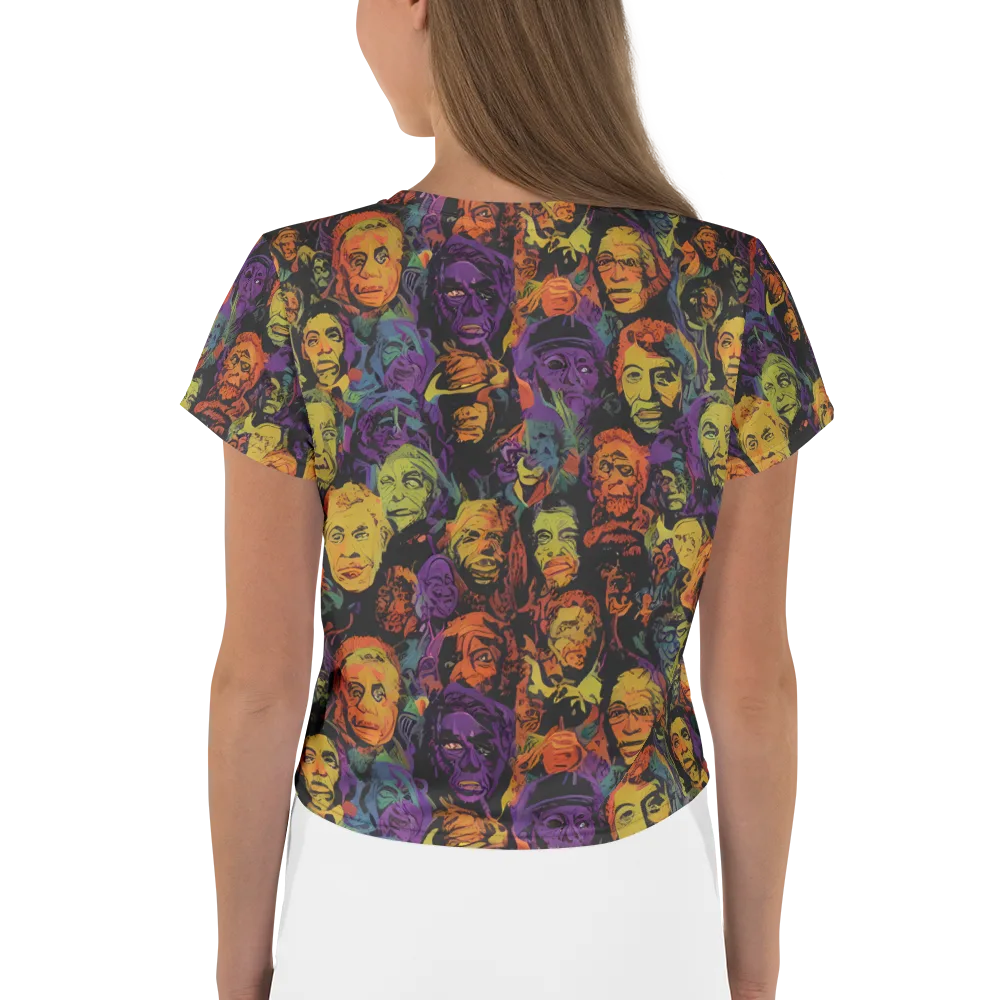 Kaleidoscopic Spirits on Crop Tee — Back