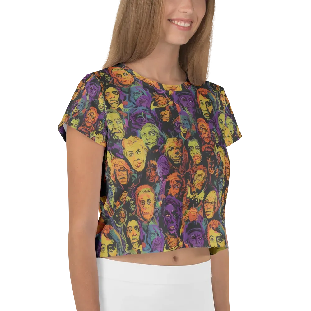Kaleidoscopic Spirits on Crop Tee — Right