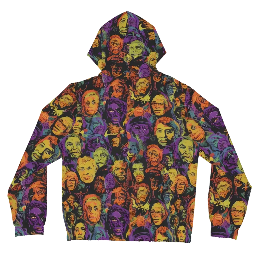 Kaleidoscopic Spirits on Women's Full-Zip Hoodie — Back