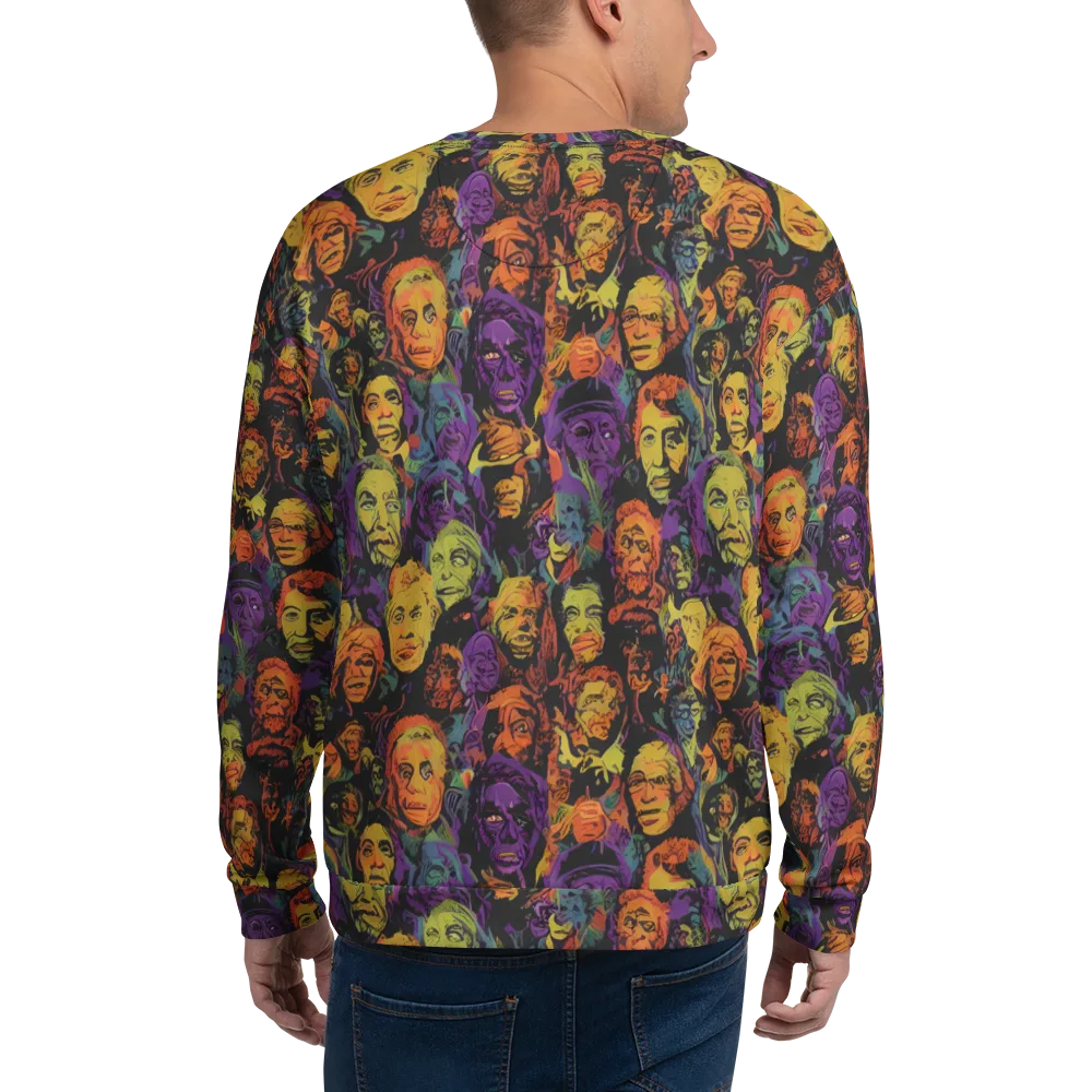 Kaleidoscopic Spirits on Sweatshirt — Back