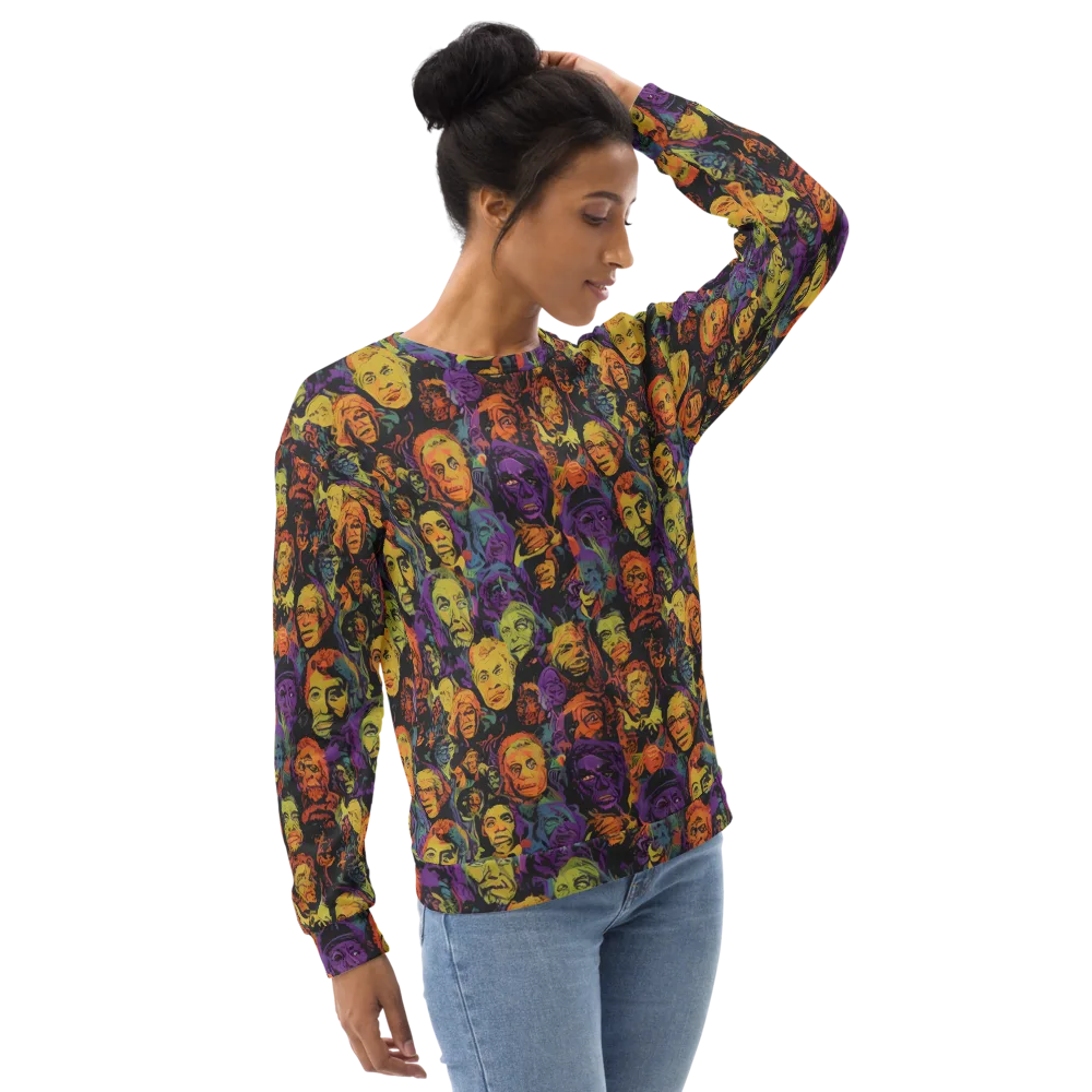 Kaleidoscopic Spirits on Sweatshirt — Right Front