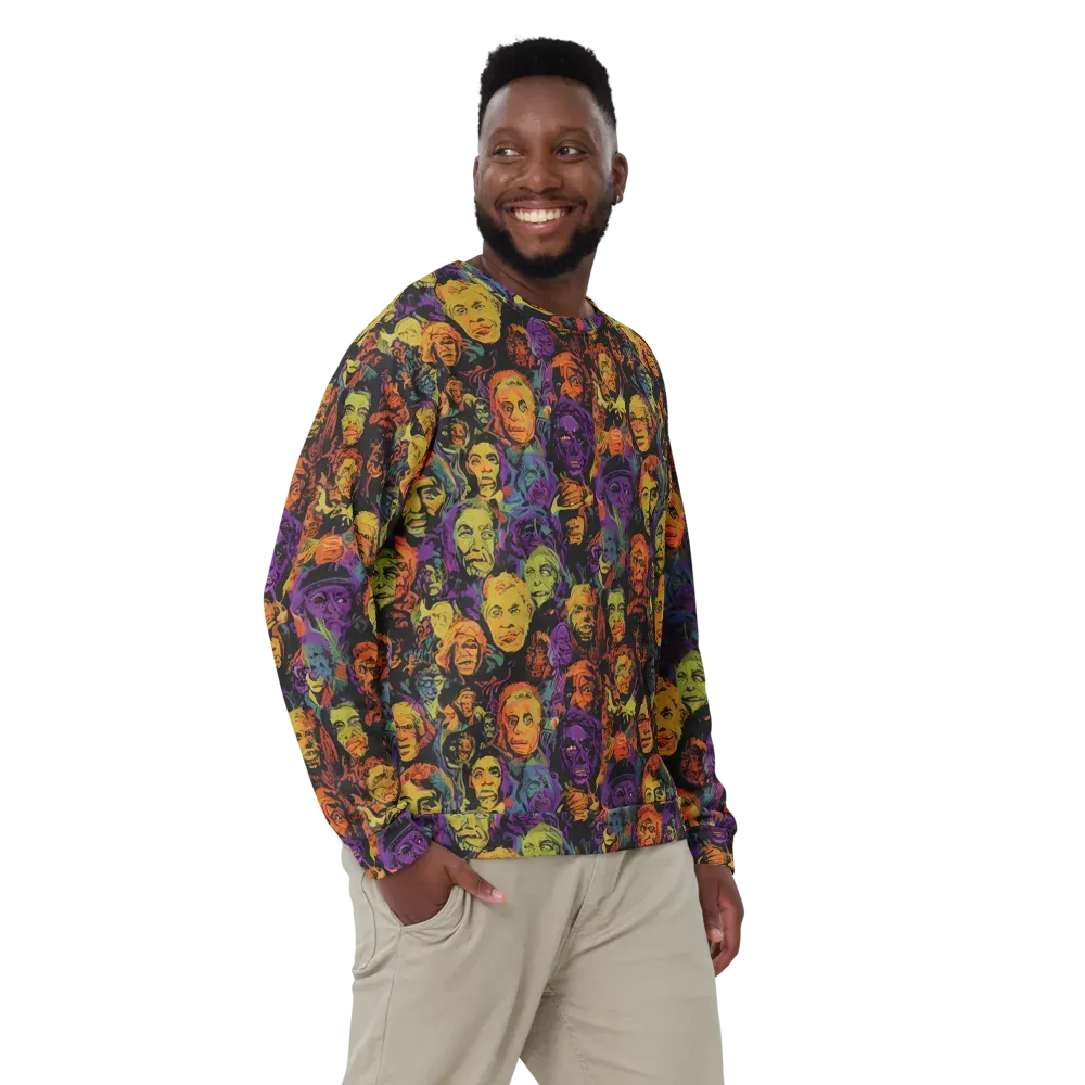 Kaleidoscopic Spirits on Sweatshirt — Front