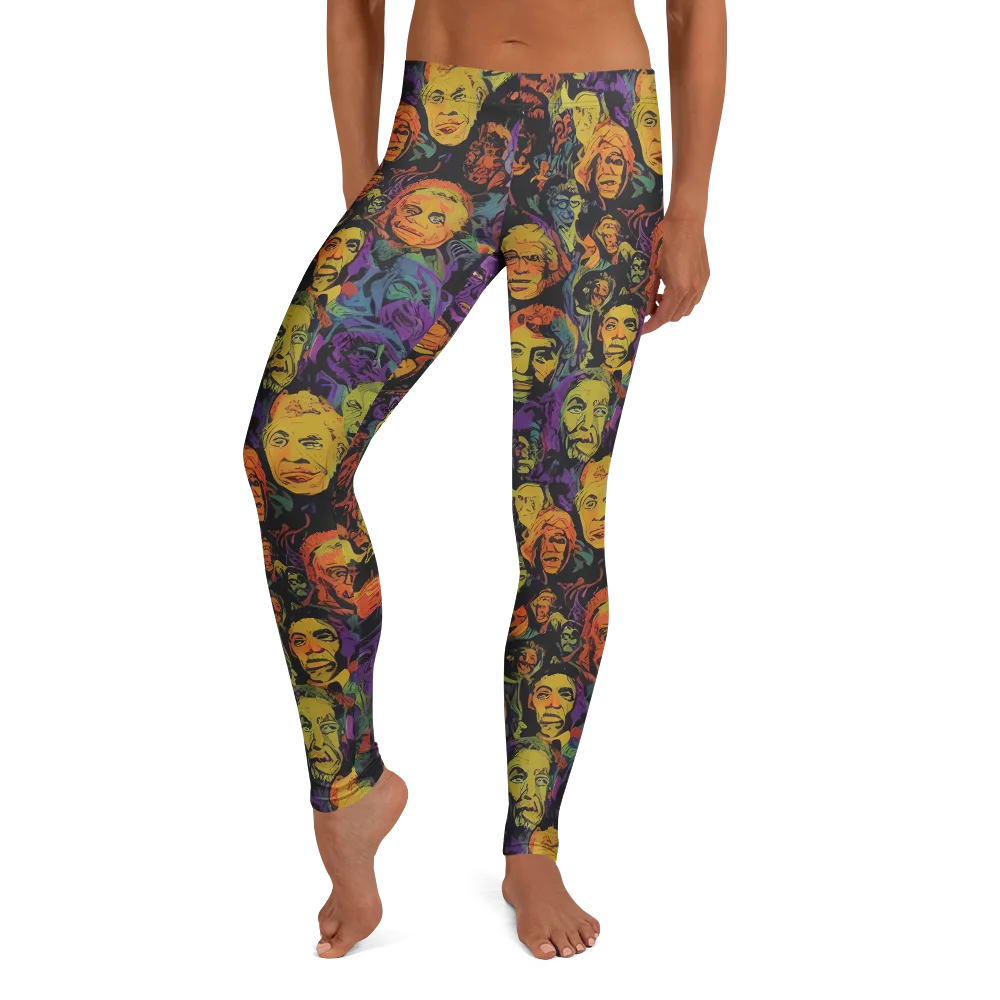 Kaleidoscopic Spirits on Leggings — Front