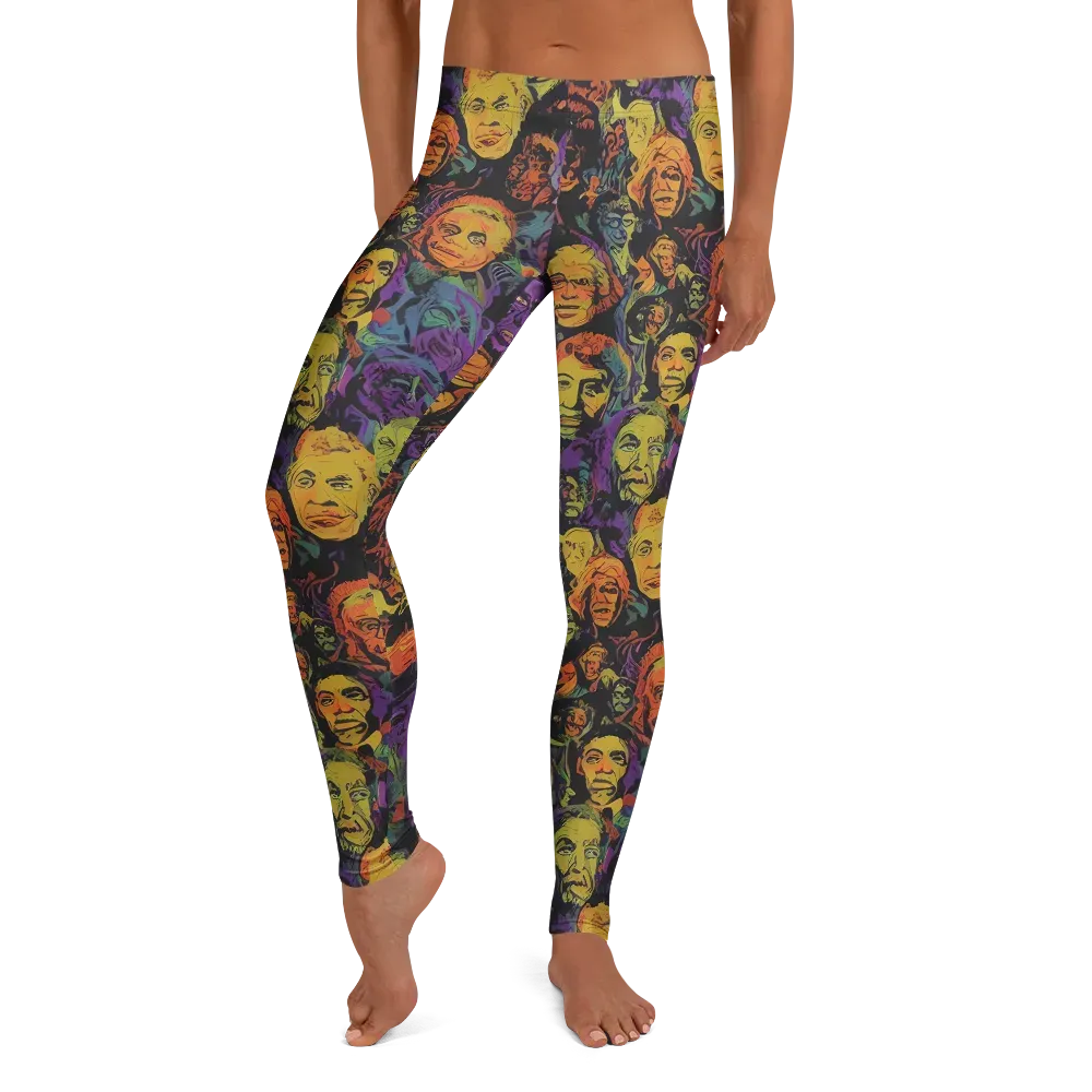 Kaleidoscopic Spirits on Leggings — Front