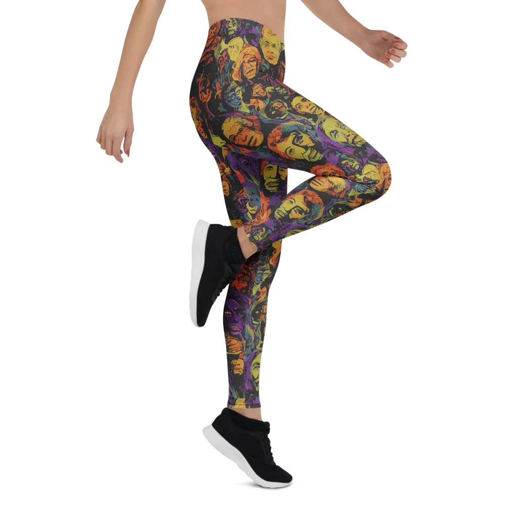 Kaleidoscopic Spirits on Leggings — Right