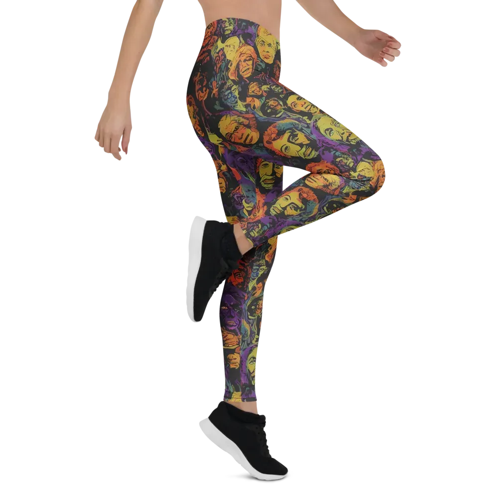 Kaleidoscopic Spirits on Leggings — Right