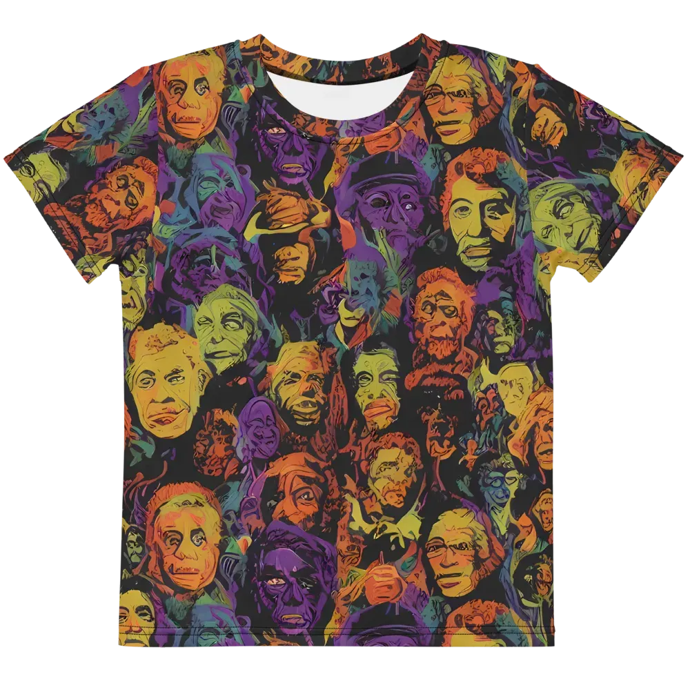 Kaleidoscopic Spirits on Kids Crew Neck T-Shirt — Front