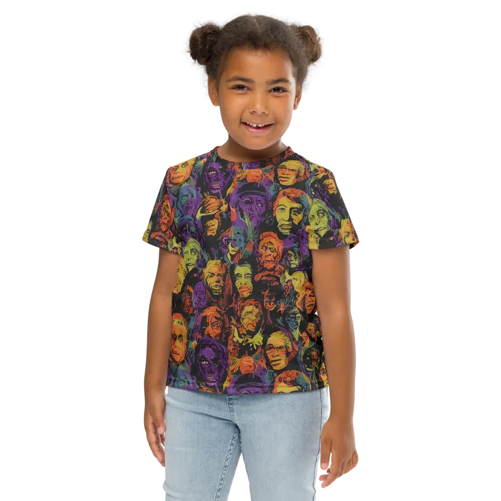 Kaleidoscopic Spirits on Kids Crew Neck T-Shirt — Front