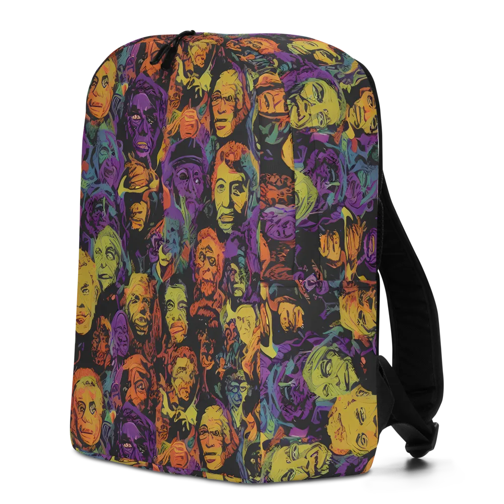 Kaleidoscopic Spirits on Minimalist Backpack — Left