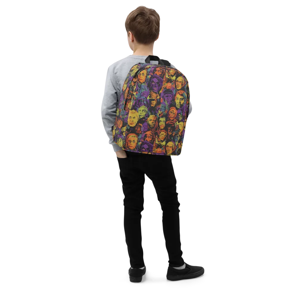 Kaleidoscopic Spirits on Minimalist Backpack — Right Front