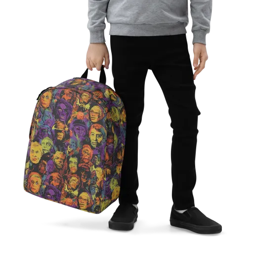Kaleidoscopic Spirits on a Minimalist Backpack