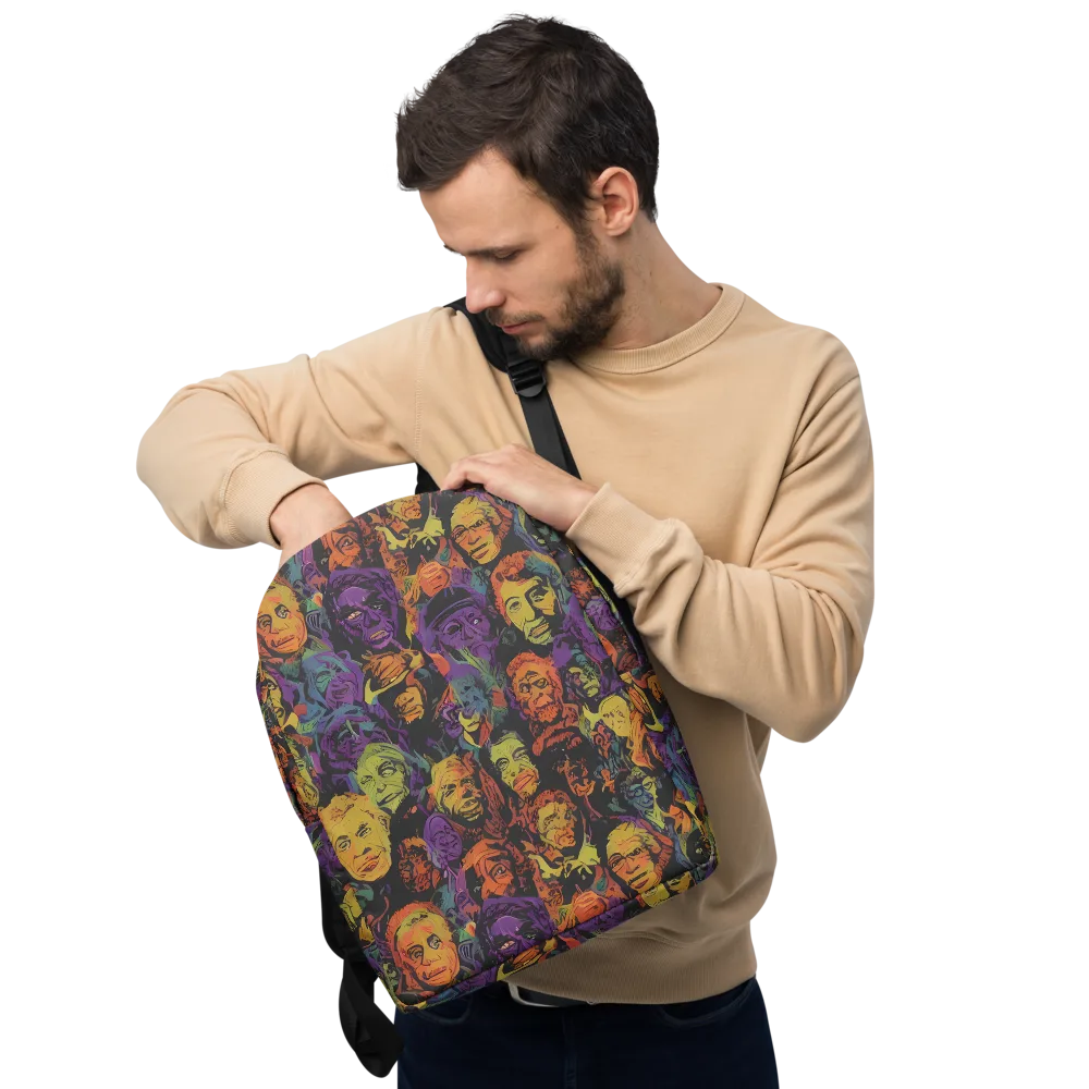 Kaleidoscopic Spirits on Minimalist Backpack — Front