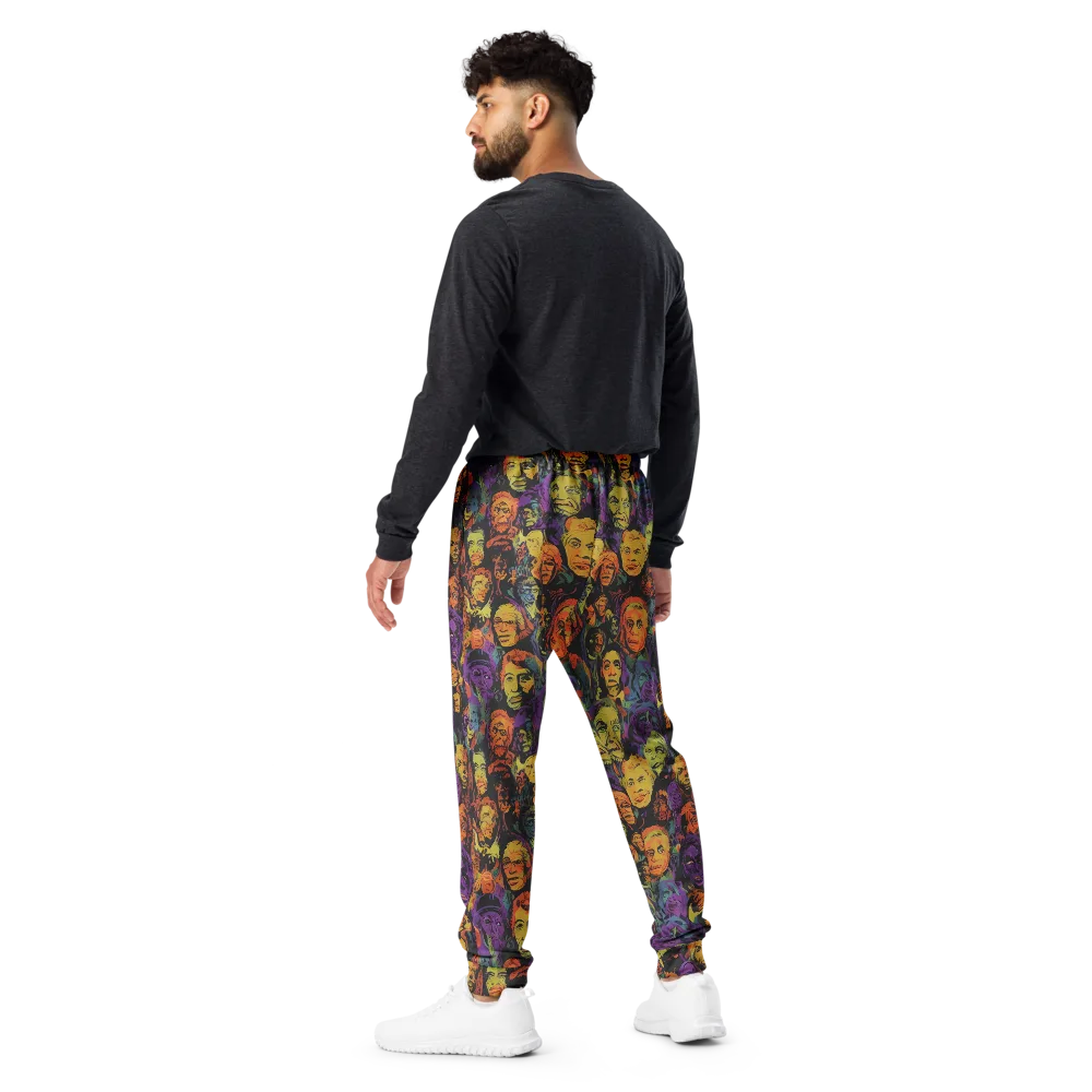 Kaleidoscopic Spirits on Men's Joggers — Back