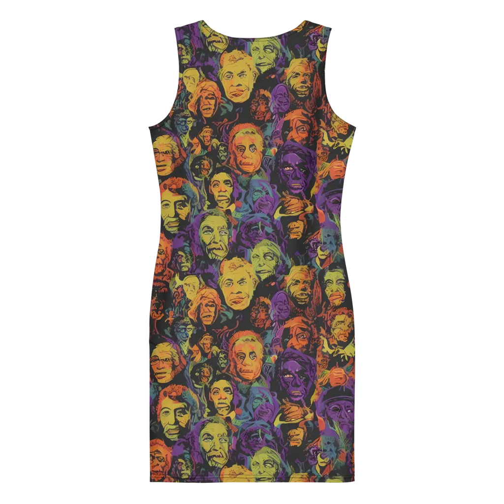 Kaleidoscopic Spirits on Bodycon Dress — Back