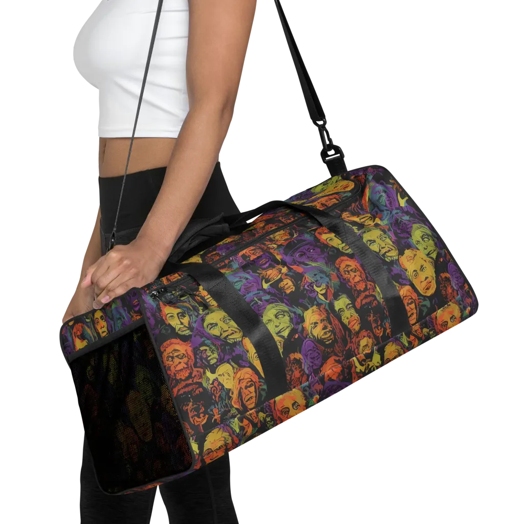 Kaleidoscopic Spirits on Duffle Bag — Front