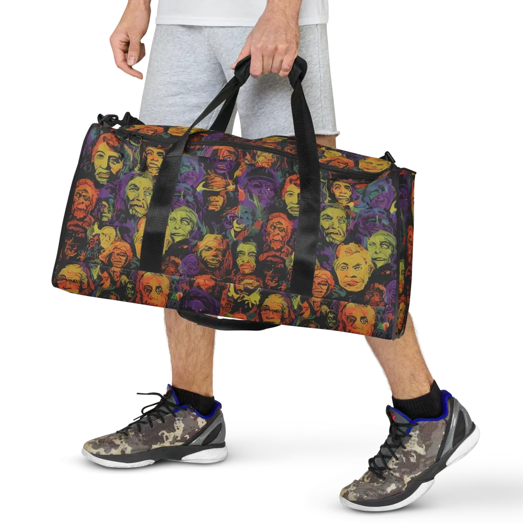 Kaleidoscopic Spirits on Duffle Bag — Front
