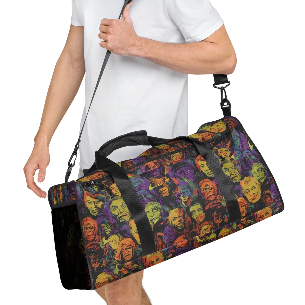 Kaleidoscopic Spirits on Duffle Bag — Right Front
