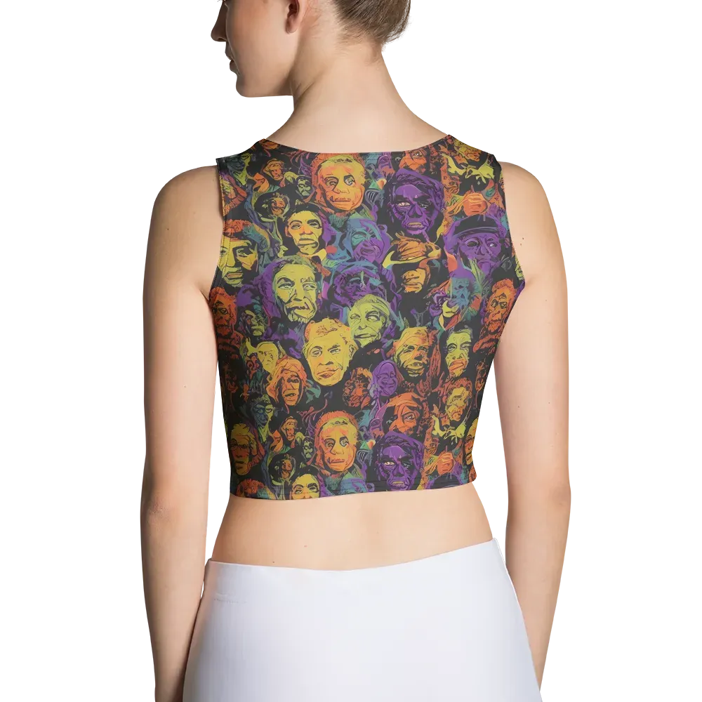 Kaleidoscopic Spirits on Crop Top — Back