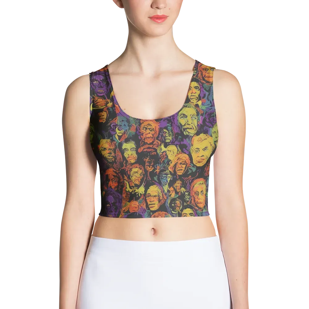 Kaleidoscopic Spirits on Crop Top — Front