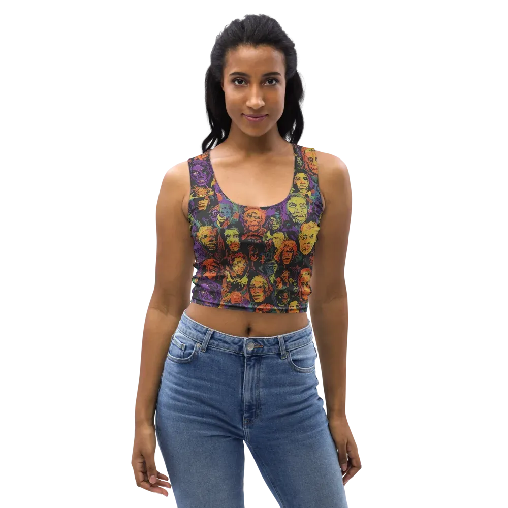 Kaleidoscopic Spirits on Crop Top — Front