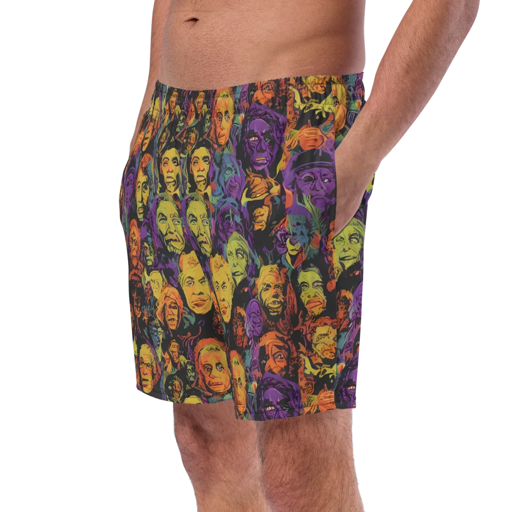 Kaleidoscopic Spirits on Swim Trunks — Left Front