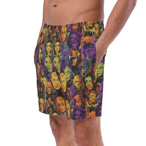Kaleidoscopic Spirits on a Swim Trunks