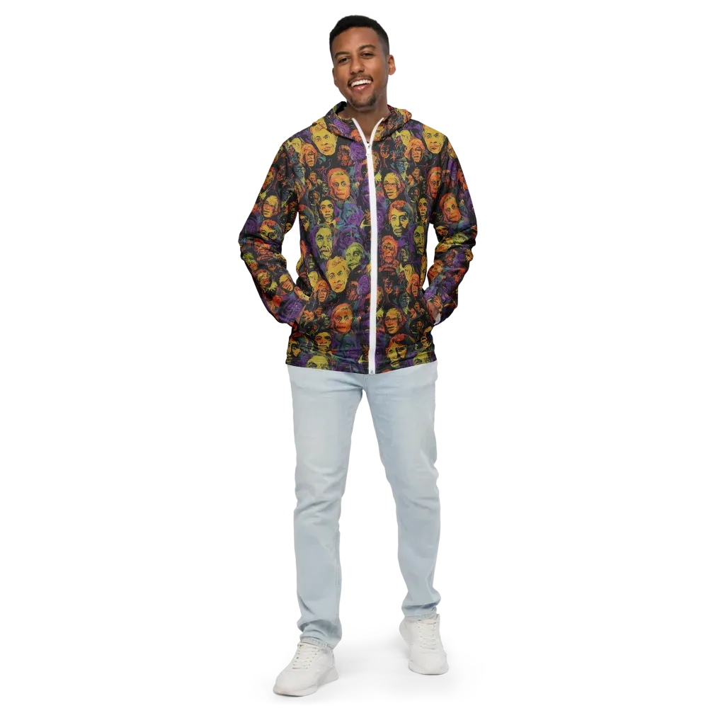 Kaleidoscopic Spirits on Men's Windbreaker — Front