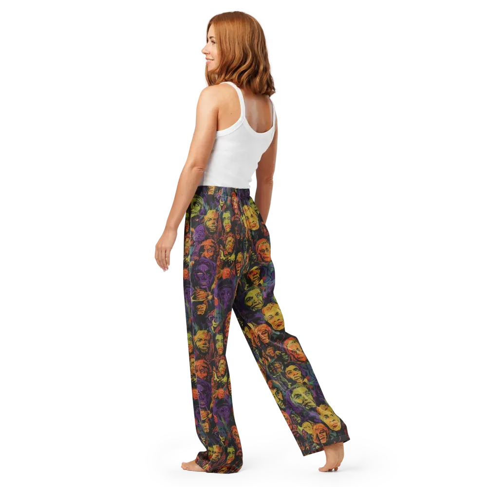 Kaleidoscopic Spirits on Women's Pajama Pants — Back