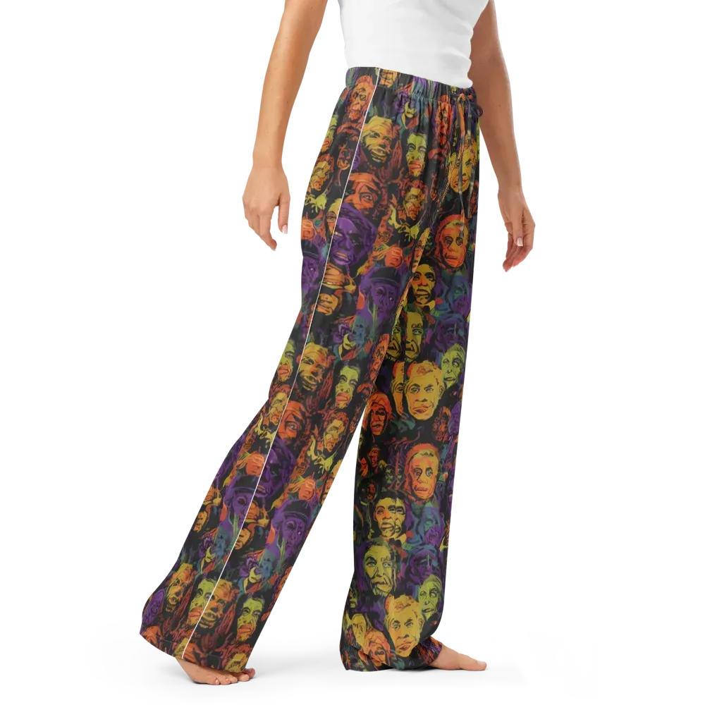 Kaleidoscopic Spirits on Women's Pajama Pants — Right Front